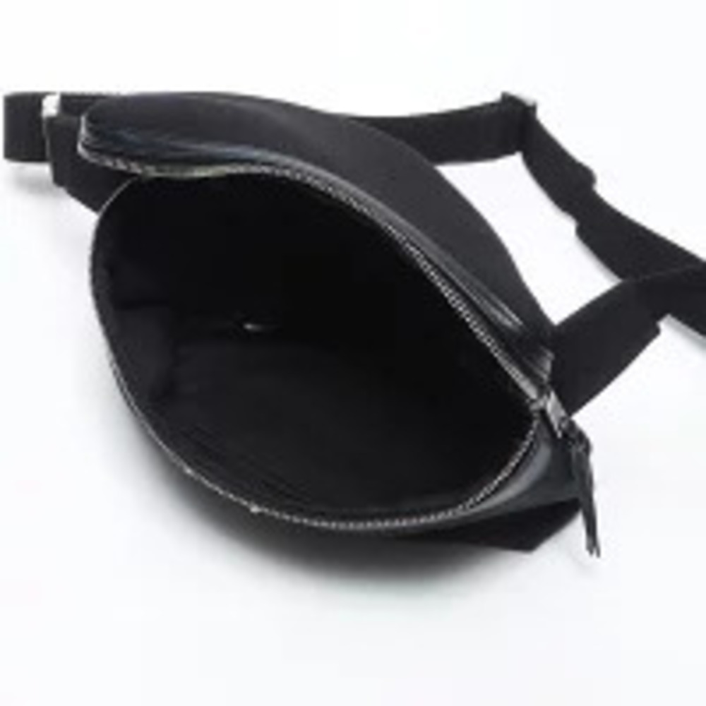 Yves Saint Laurent logo canvas waist bag shoulder black - Picture 13 of 13